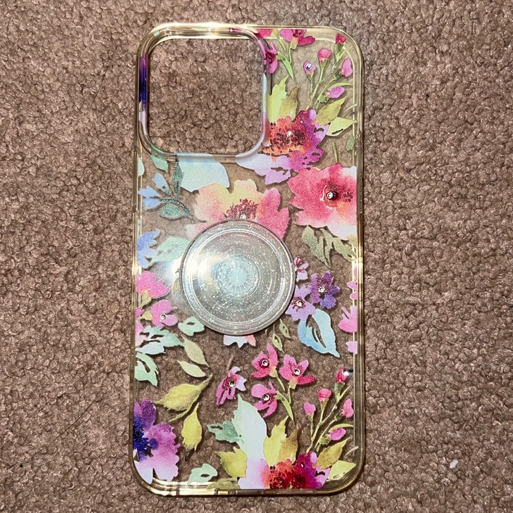 iphone 12/13/14 Pro Max floral watercolor case